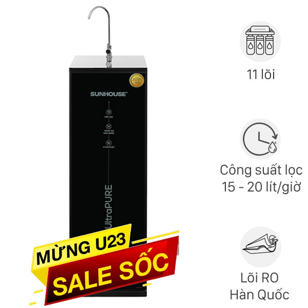 Máy lọc nước RO Hydrogen Sunhouse SHA8800KL
