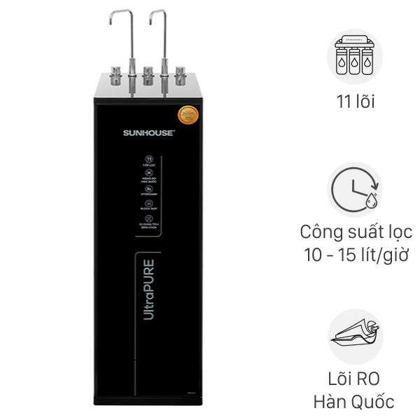 Máy Lọc Nước Ro Nóng Nguội Lạnh Sunhouse Ultrapure Sha76623Kl 11 Lõi