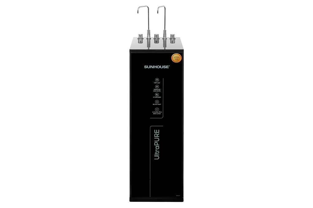 Máy lọc nước RO nóng nguội lạnh Hydrogen Sunhouse UltraPURE SHA76623KL 11 lõi Màu Trắng/Đen