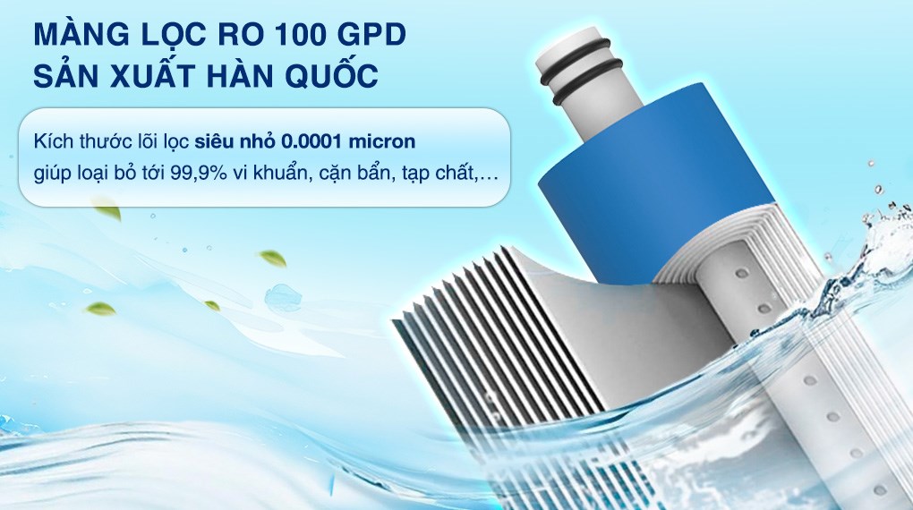 Máy lọc nước RO nóng nguội lạnh Hydrogen Sunhouse UltraPURE SHA76222KL 11 lõi