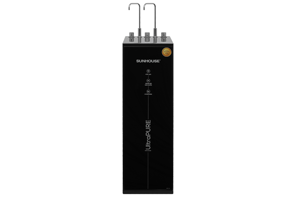 Máy lọc nước RO nóng nguội lạnh Hydrogen Sunhouse UltraPURE SHA76222KL 11 lõi Màu Trắng/Đen