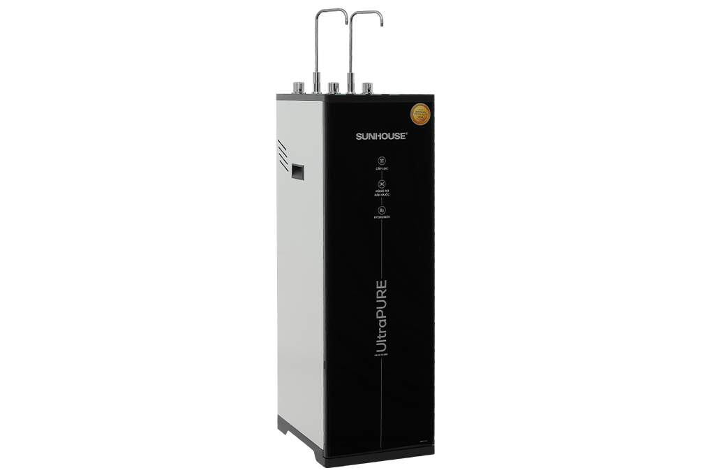 Máy lọc nước RO nóng nguội lạnh Hydrogen Sunhouse UltraPURE SHA76222KL 11 lõi Màu Trắng/Đen