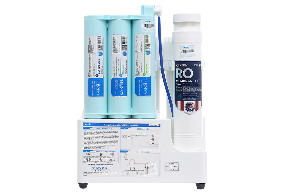 Máy lọc nước RO Karofi KAQ-US08 10 lõi Màu Trắng