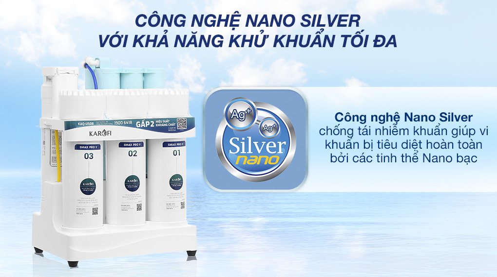 Máy lọc nước RO Karofi KAQ-US08 10 lõi - Công nghệ Máy lọc nước RO Karofi KAQ-US08 10 lõi - Công nghệ