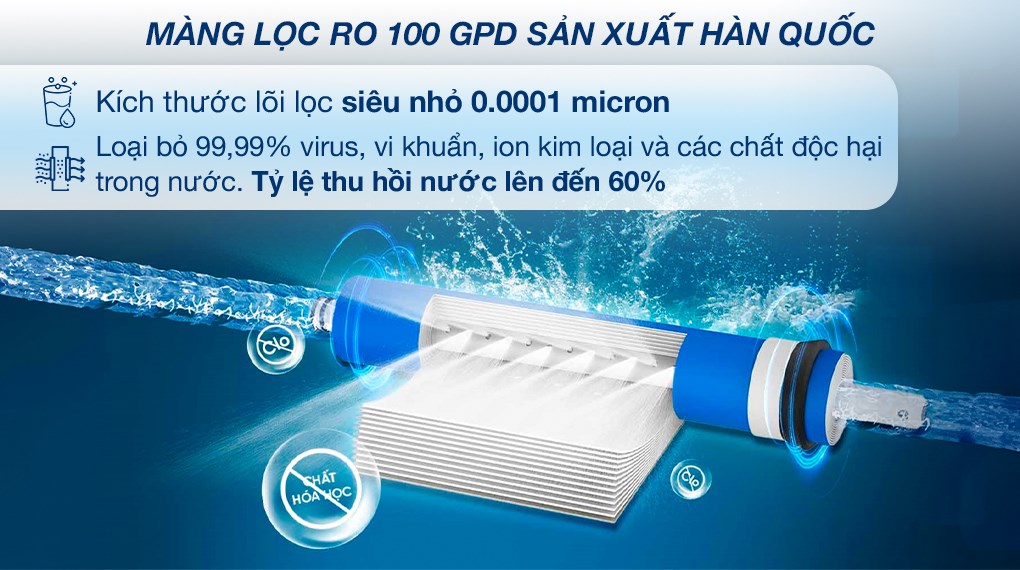 Máy lọc nước RO nóng nguội lạnh Hydrogen Livotec 638 10 lõi