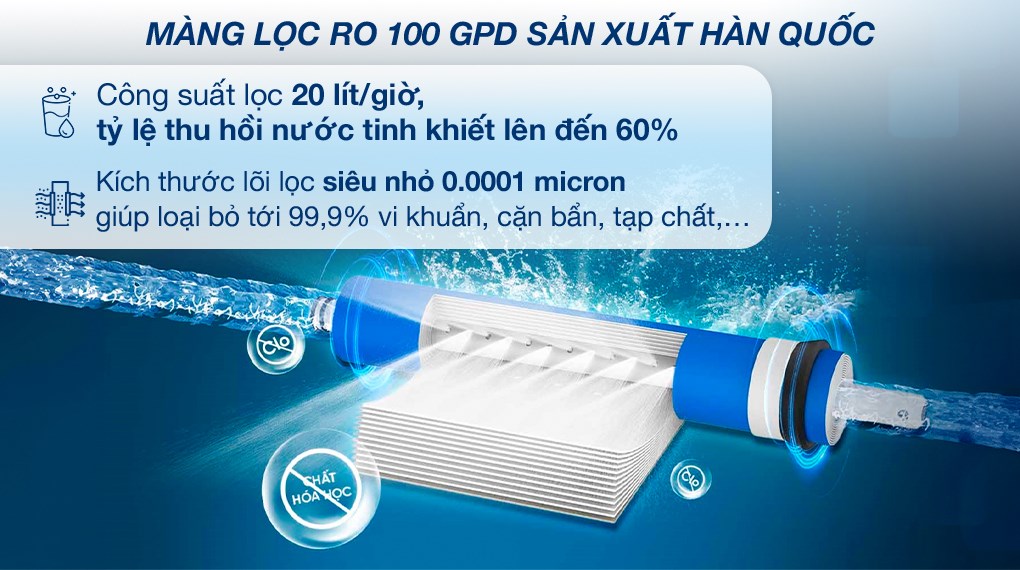 Máy lọc nước RO nóng nguội Hydrogen Livotec 635 10 lõi