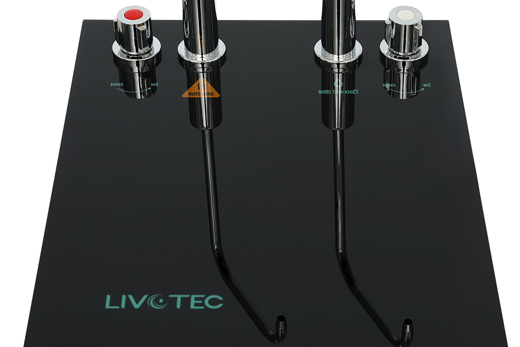 Máy lọc nước RO nóng nguội Hydrogen Livotec 635 10 lõi Màu Đen