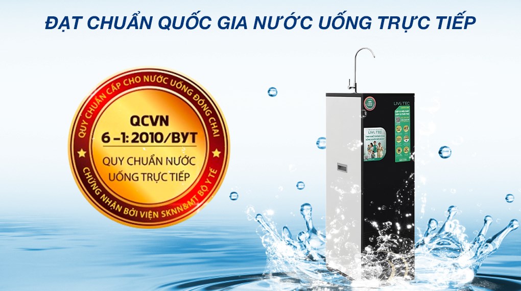 Máy lọc nước RO Hydrogen Livotec 608 10 lõi