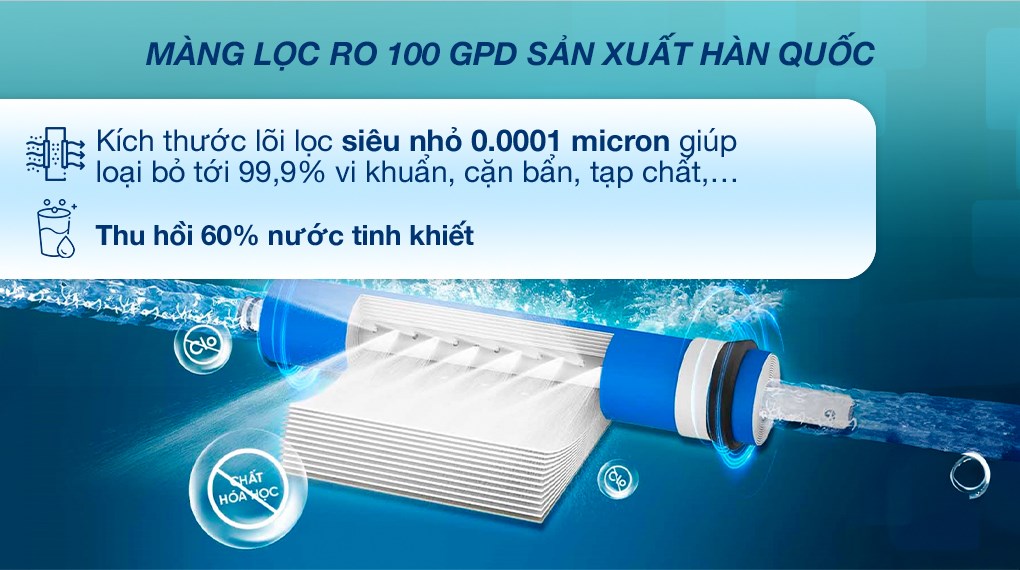 Máy lọc nước RO Hydrogen Livotec 608 10 lõi