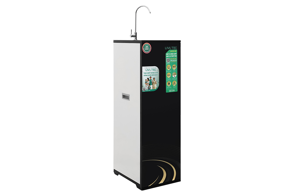 Máy lọc nước RO Hydrogen Livotec 608 10 lõi Màu Đen