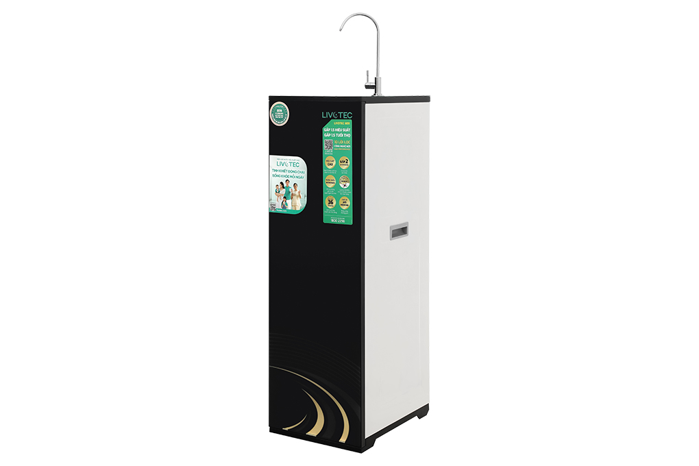 Máy lọc nước RO Hydrogen Livotec 608 10 lõi Màu Đen