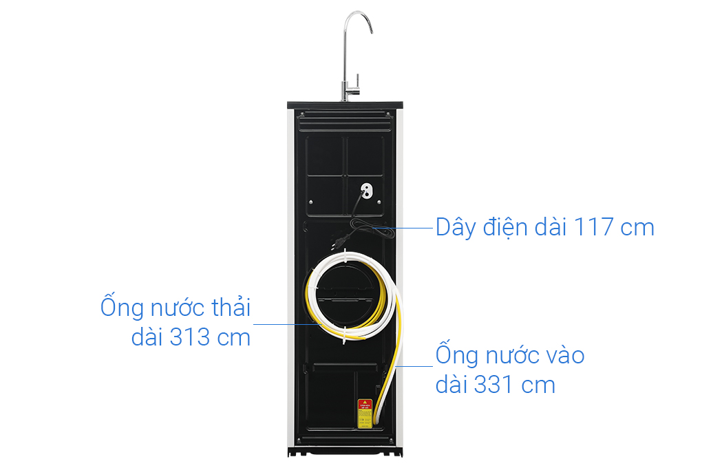 Máy lọc nước RO Hydrogen Livotec 608 10 lõi Màu Đen