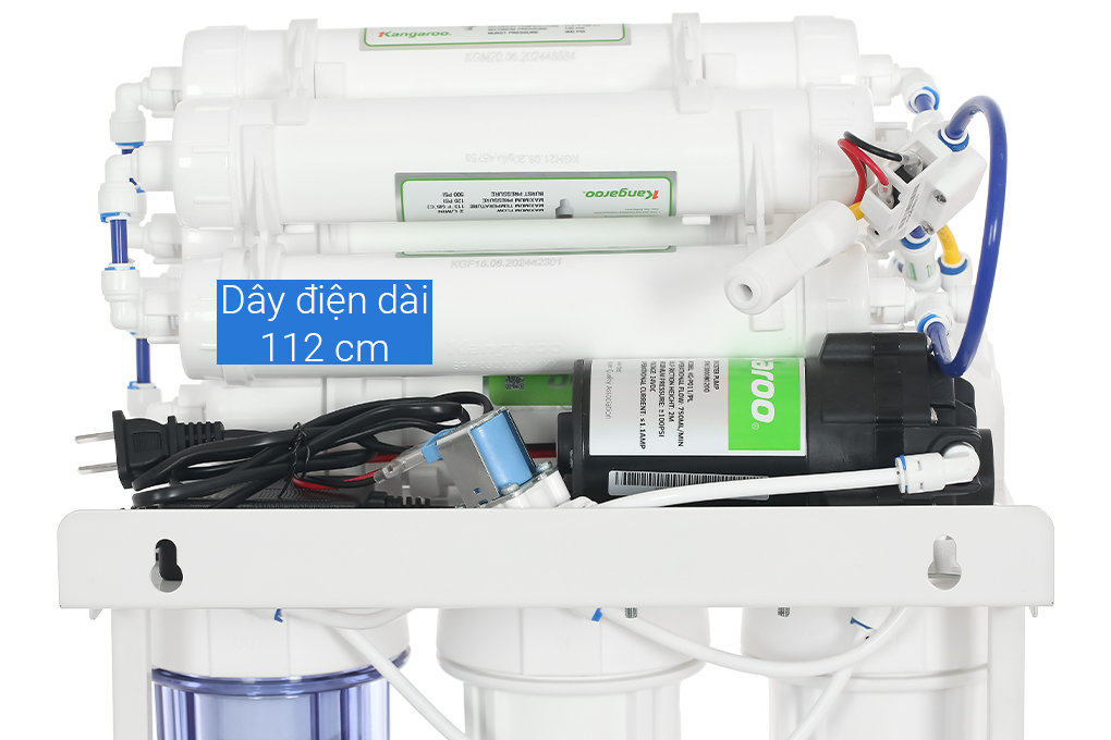 Máy lọc nước RO Hydrogen Kangaroo KGRP10 10 lõi Màu Trắng