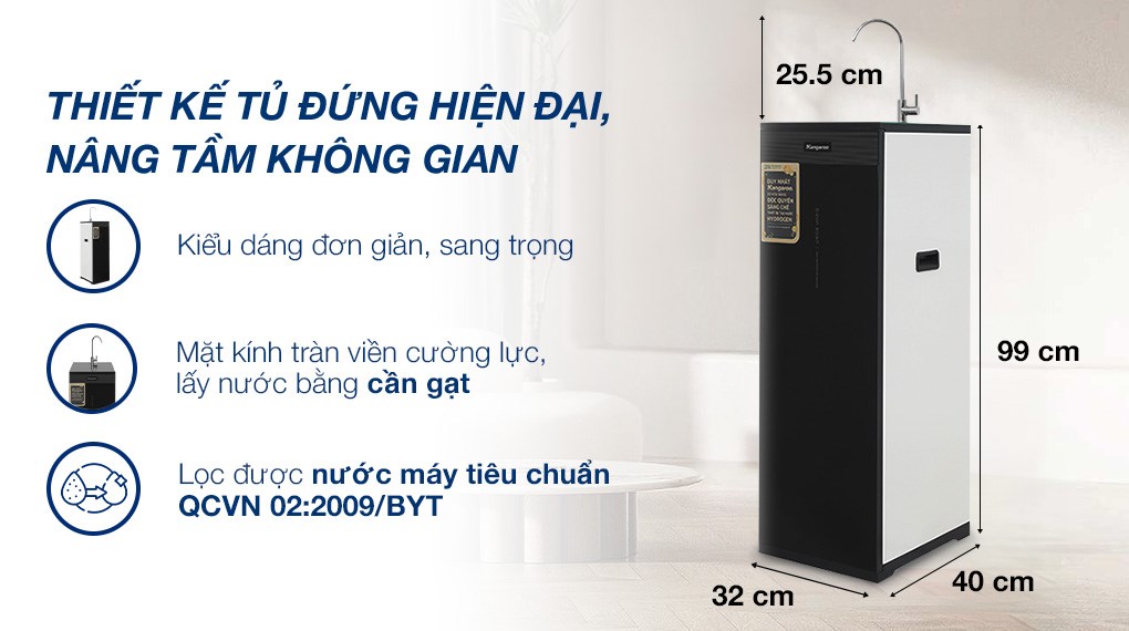 Máy lọc nước RO Hydrogen Kangaroo KG11A1 11 lõi