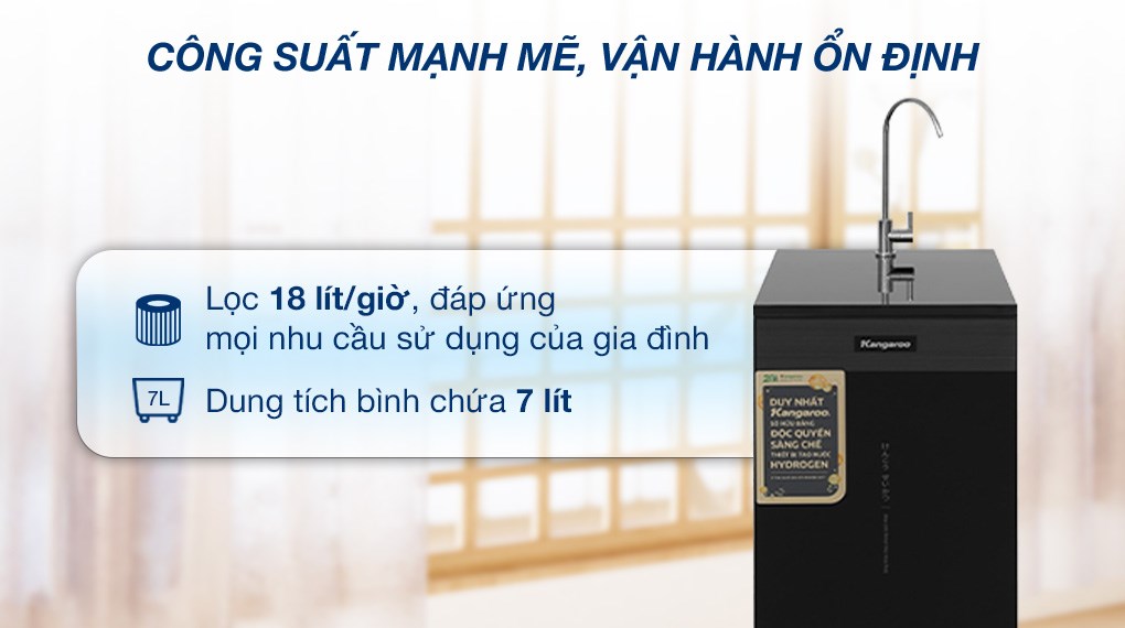 Máy lọc nước RO Hydrogen Kangaroo KG11A1 11 lõi