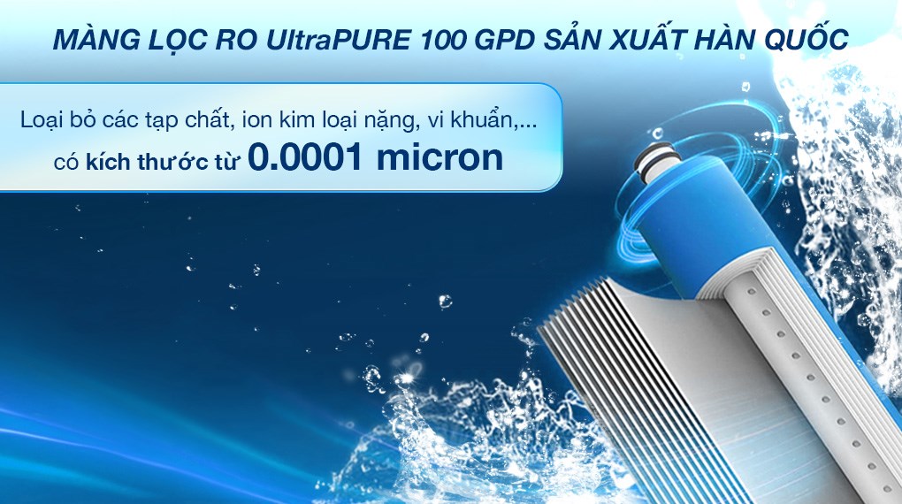 Máy lọc nước RO nóng nguội lạnh Hydrogen Sunhouse UltraX SHA76601S 11 lõi