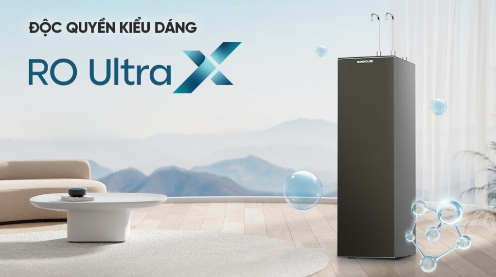 Máy lọc nước RO nóng nguội lạnh Hydrogen Sunhouse UltraX SHA76601S 11 lõi - 7