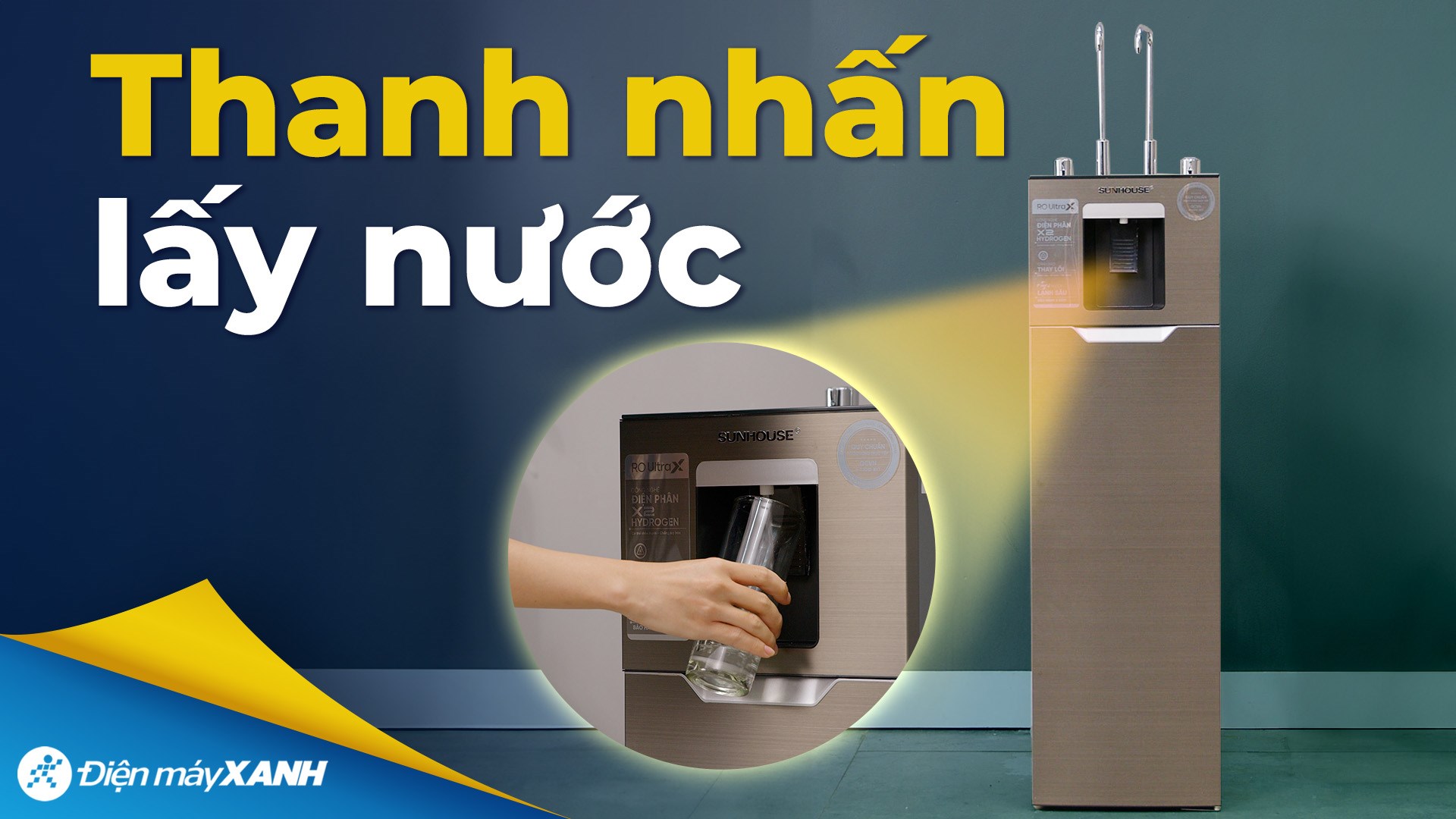 Máy lọc nước RO nóng nguội lạnh Hydrogen Sunhouse UltraX SHA76668SH 11 lõi