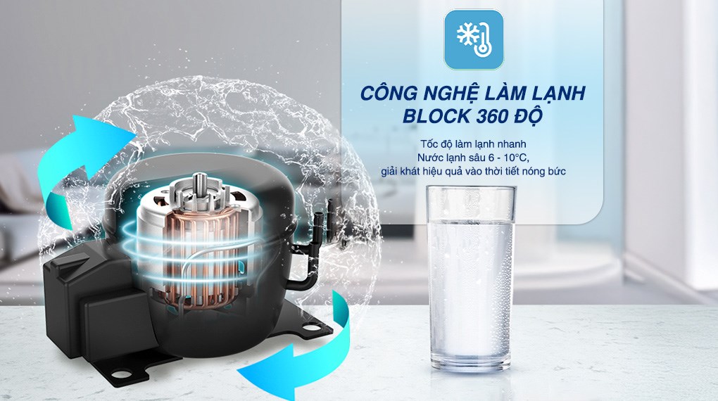 Máy lọc nước RO nóng nguội lạnh Hydrogen Sunhouse UltraX SHA76668SH 11 lõi