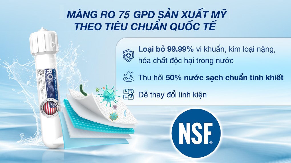 Máy lọc nước RO nóng nguội lạnh Hydrogen Hòa Phát HPN639 12 lõi