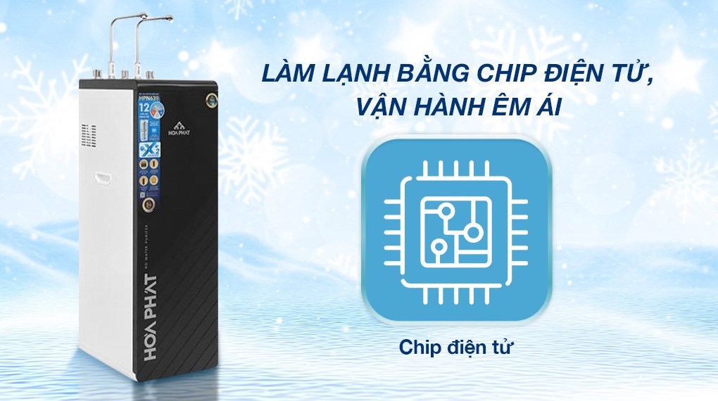 Máy lọc nước RO nóng nguội lạnh Hydrogen Hòa Phát HPN639 12 lõi