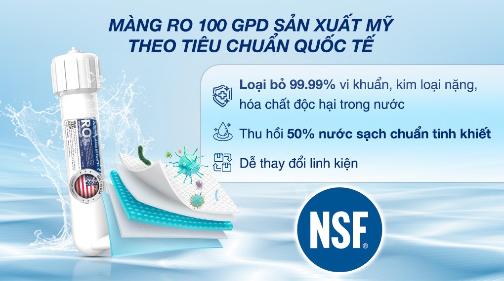 Máy lọc nước RO nóng nguội lạnh Hydrogen Hòa Phát HPN639 12 lõi - 9