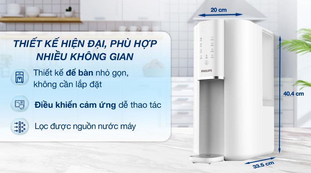 Máy lọc nước RO nóng nguội Philips ADD6901HWH01/74 1 lõi