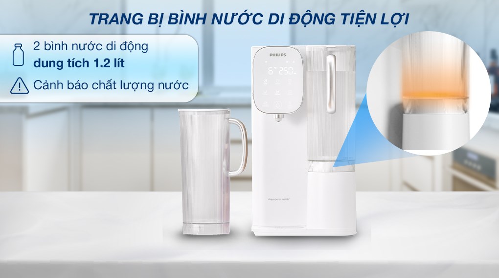 Máy lọc nước RO nóng nguội lạnh Philips ADD6912WH/74 2 lõi