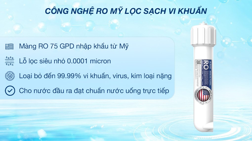Máy lọc nước RO nóng nguội lạnh Hydrogen ion kiềm Hòa Phát HPA885 12 lõi