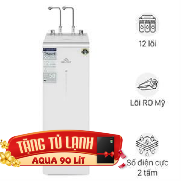 Máy lọc nước RO nóng nguội lạnh Hydrogen ion kiềm Hòa Phát HPA885