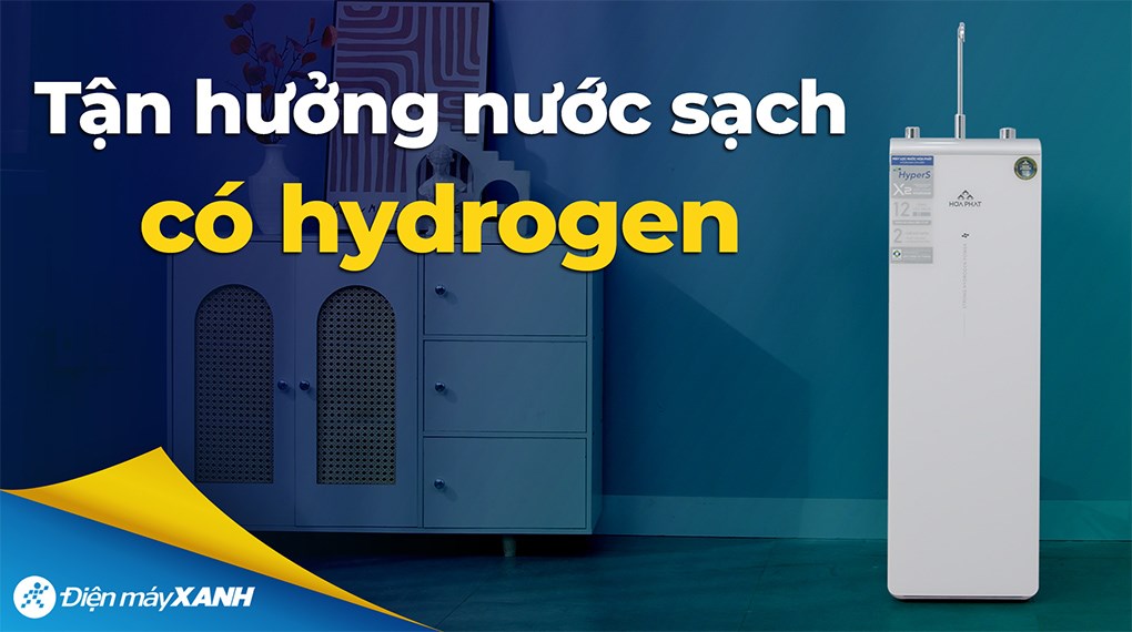 Máy lọc nước RO Hydrogen ion kiềm Hòa Phát HPA855 12 lõi