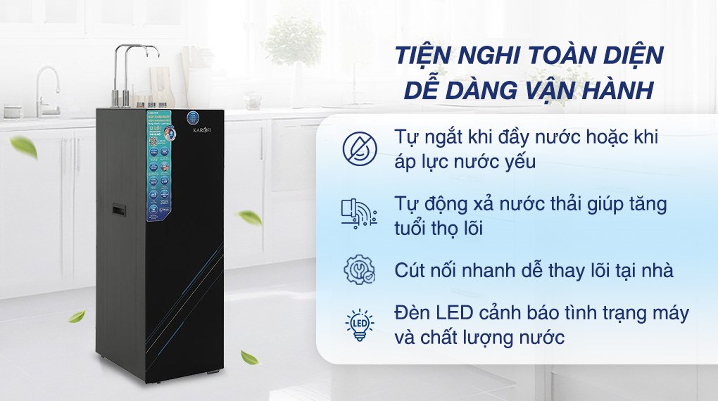 Máy lọc nước RO nóng nguội lạnh Hydrogen Karofi KAD-X59 12 lõi