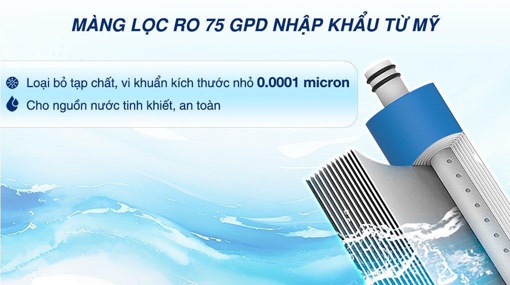 Máy lọc nước RO nóng nguội lạnh Hydrogen ion kiềm Hòa Phát HPA886 12 lõi