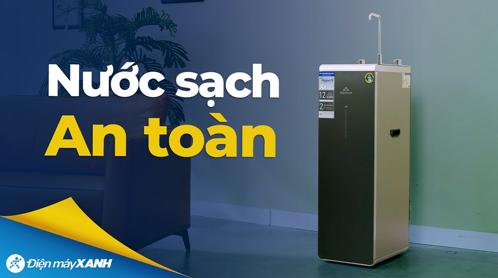 Máy lọc nước RO Hydrogen ion kiềm Hòa Phát HPA856 12 lõi