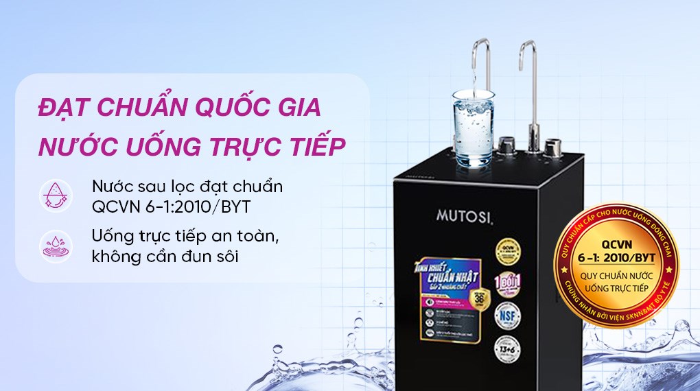Máy lọc nước RO nóng nguội lạnh Mutosi MP-S129 10 lõi