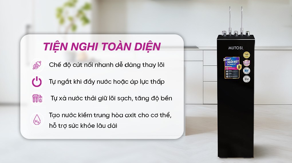 Máy lọc nước RO nóng nguội lạnh Mutosi MP-S129 10 lõi
