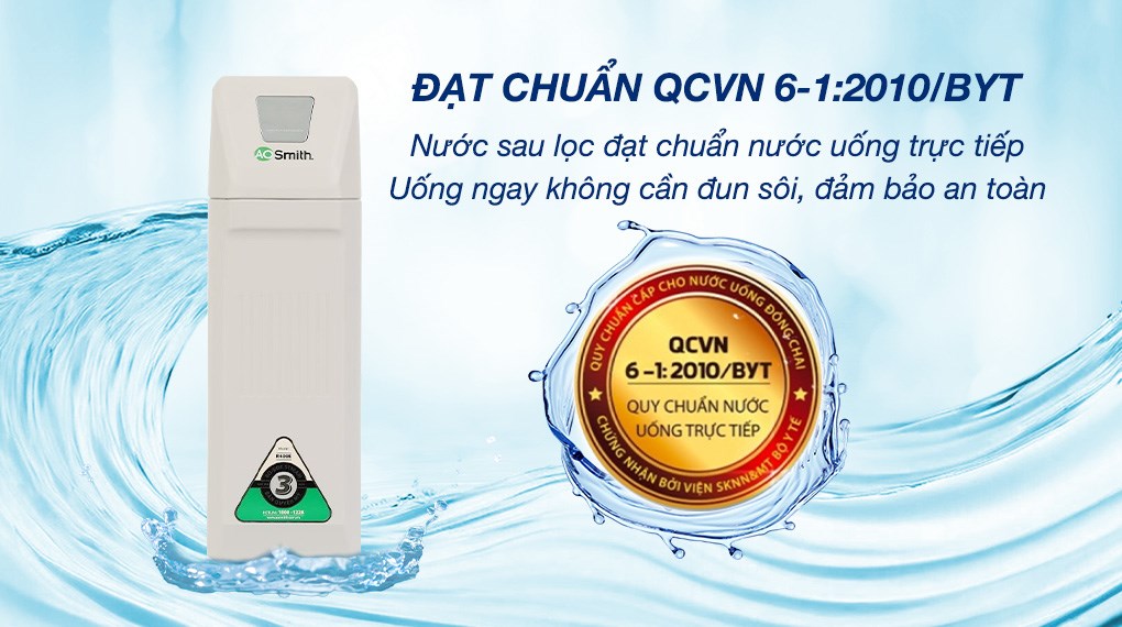 Máy lọc nước RO AOSmith R400E 2 lõi