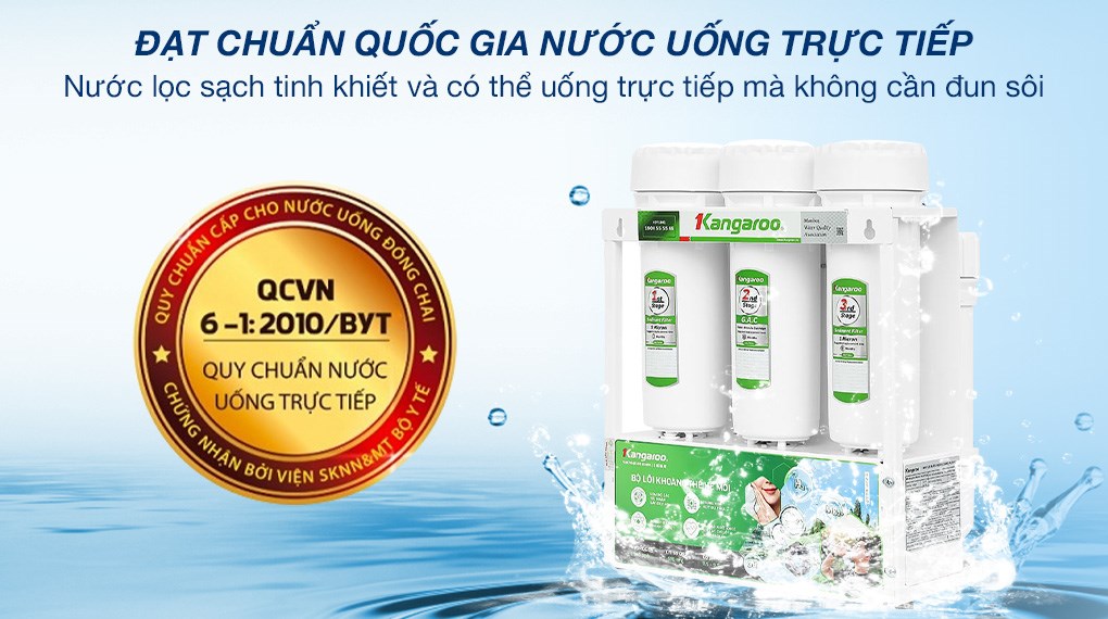 Máy lọc nước RO Hydrogen Kangaroo KGHP12K 12 lõi