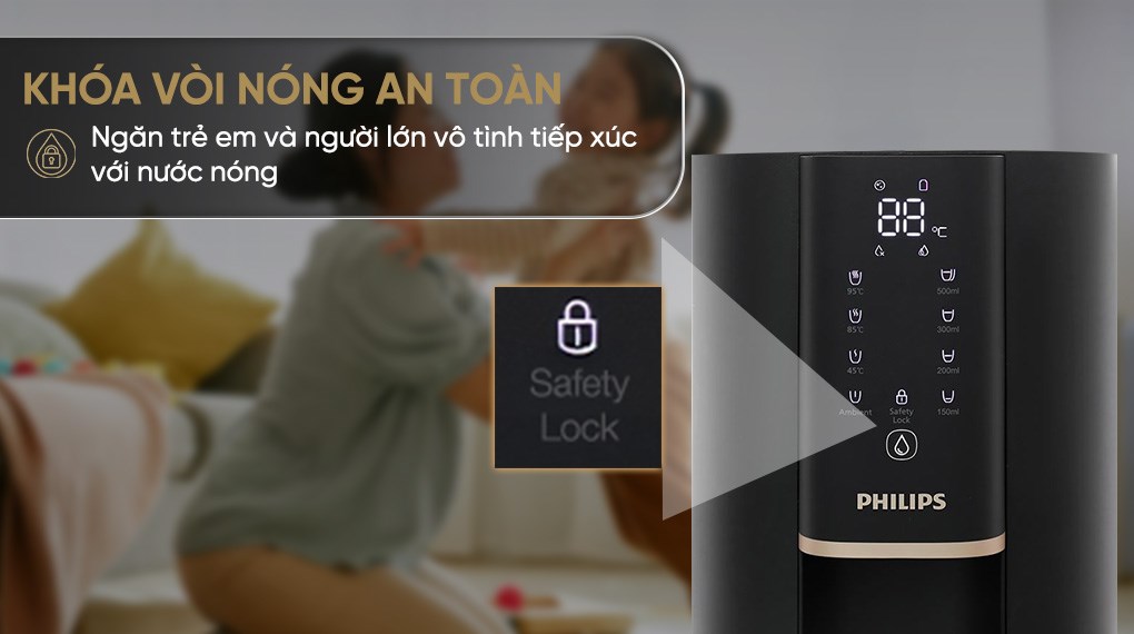 Máy lọc nước RO nóng nguội Philips ADD6901HBK01/90 1 lõi