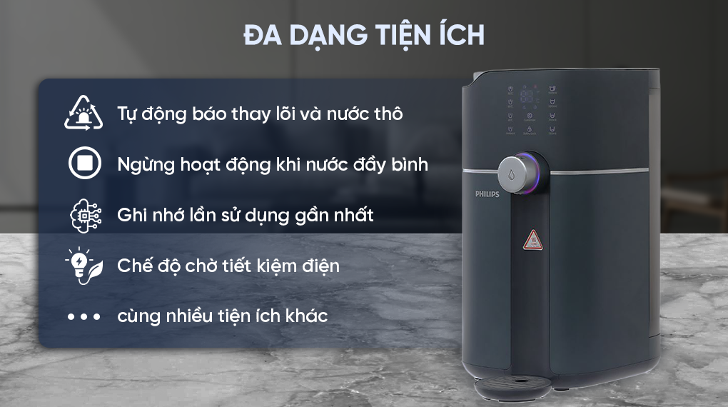 Máy lọc nước RO nóng nguội Philips ADD6910DG/90 1 lõi