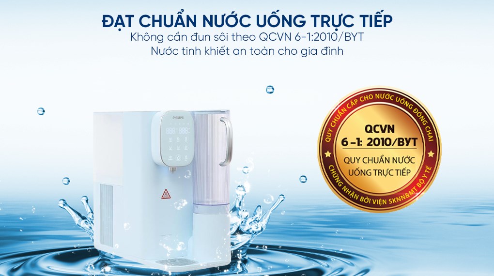 Máy lọc nước RO nóng nguội lạnh Philips ADD6912BL/90 2 lõi