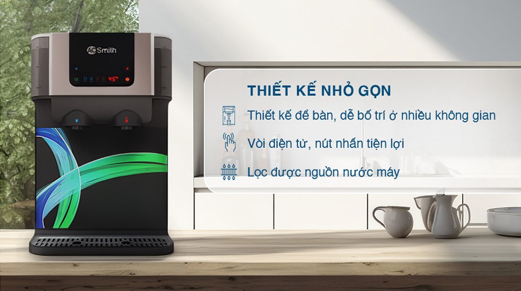 Máy lọc nước RO nóng nguội AOSmith ECO-AOC75PUR 4 lõi