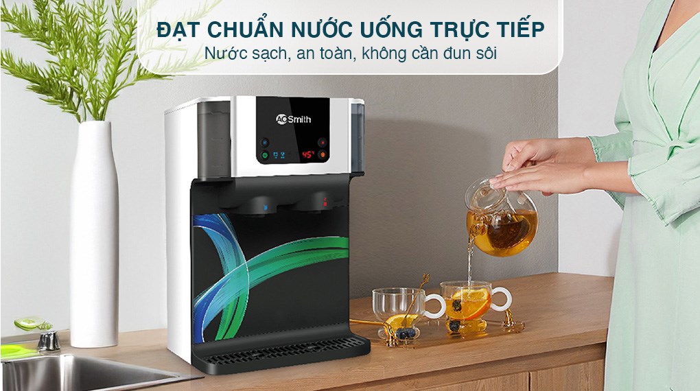 Máy lọc nước RO nóng nguội AOSmith ECO-AOC75PUR 4 lõi