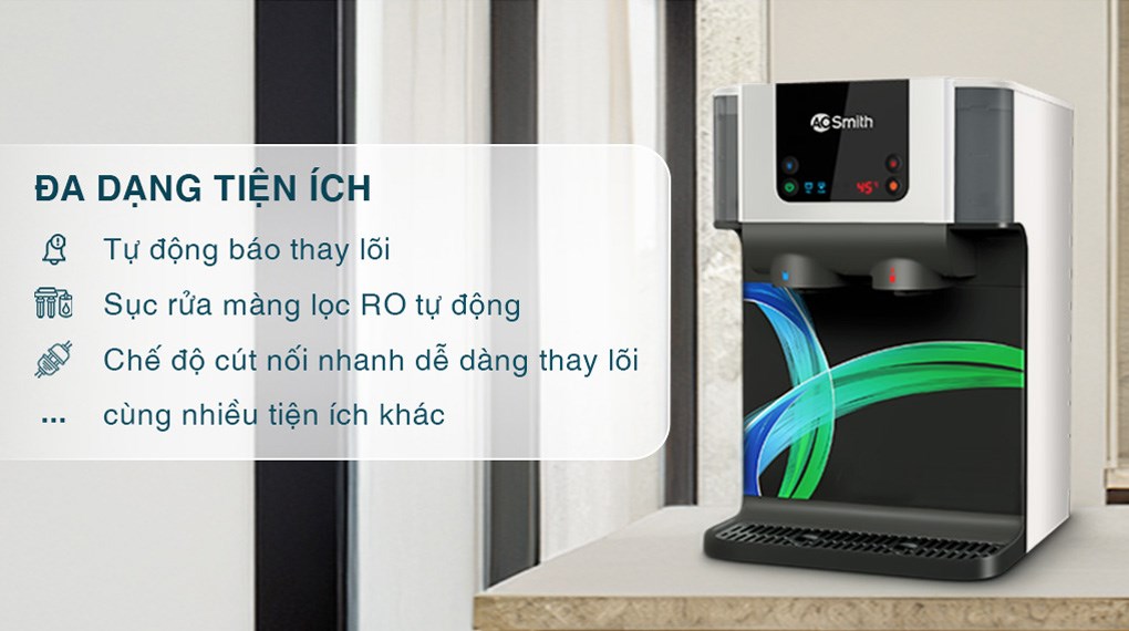 Máy lọc nước RO nóng nguội AOSmith ECO-AOC75PUR 4 lõi