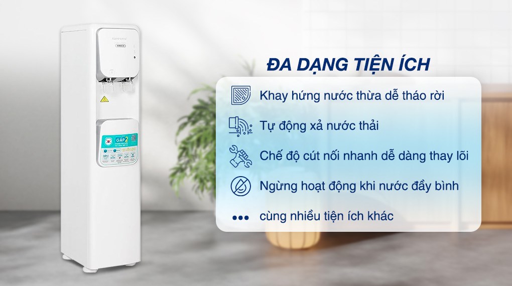 Máy lọc nước RO nóng lạnh Korihome WPK-965 12 lõi