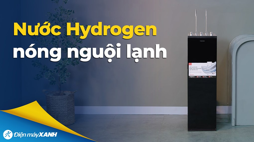 Máy lọc nước RO nóng nguội lạnh Hydrogen Toshiba TWP-WA2SVN(K) 10 lõi