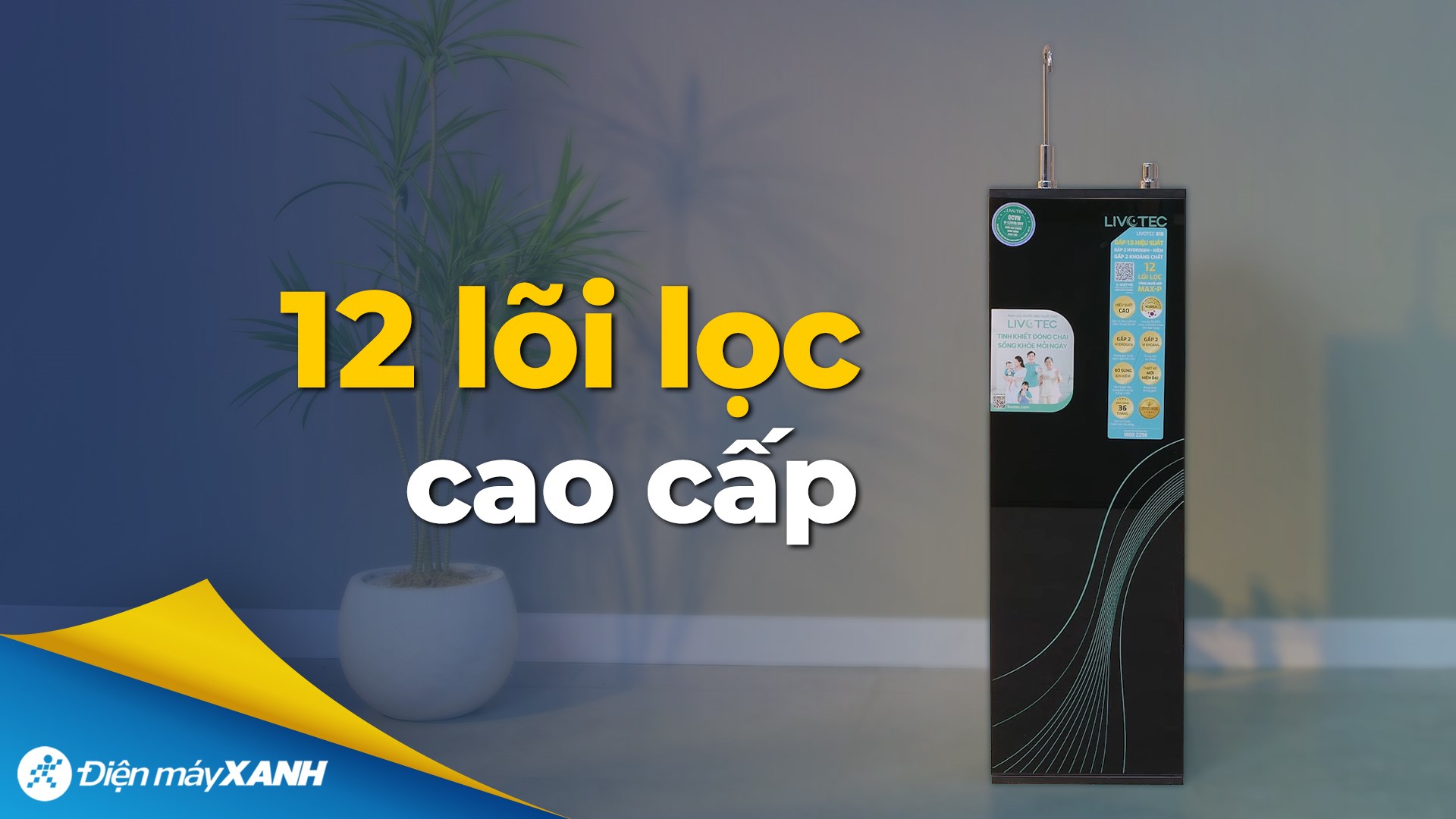 Máy lọc nước RO Hydrogen Livotec 818 12 lõi