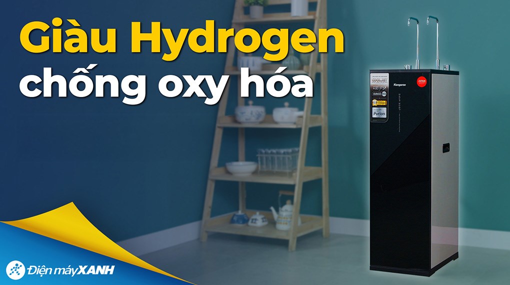 Máy lọc nước RO nóng nguội lạnh Hydrogen Kangaroo KG12S3H3 12 lõi