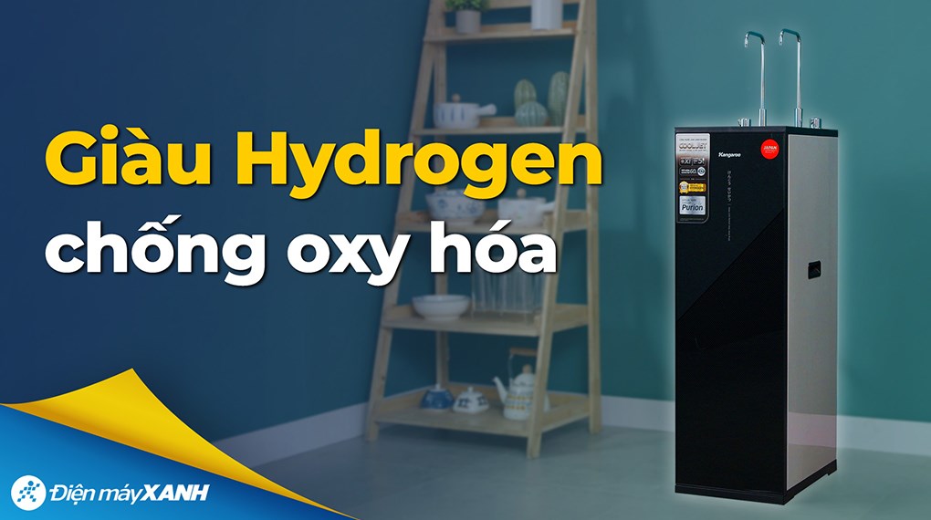 Máy lọc nước RO nóng nguội lạnh Hydrogen Kangaroo KG12S3H3 12 lõi