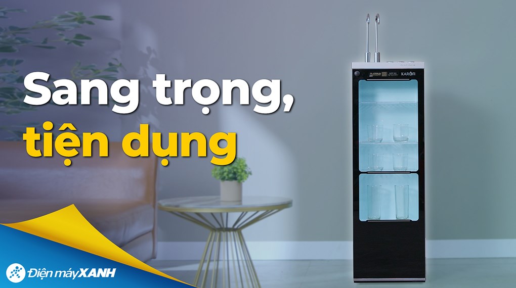 Máy lọc nước RO nóng nguội lạnh Karofi Platinum S6 12 lõi